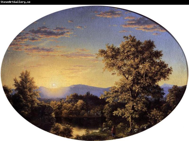 Frederic Edwin Church Twilight among the Mountains